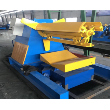 7 tons hydraulic decoiler with coil feeding car